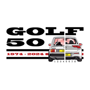 Vocho 50 Years of the VW Golf Tee
